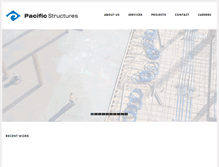 Tablet Screenshot of pacific-structures.com